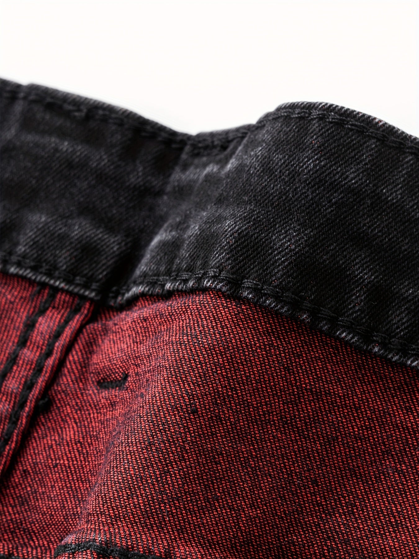 Men's Jeans Slim Stretch Hole Long Pants