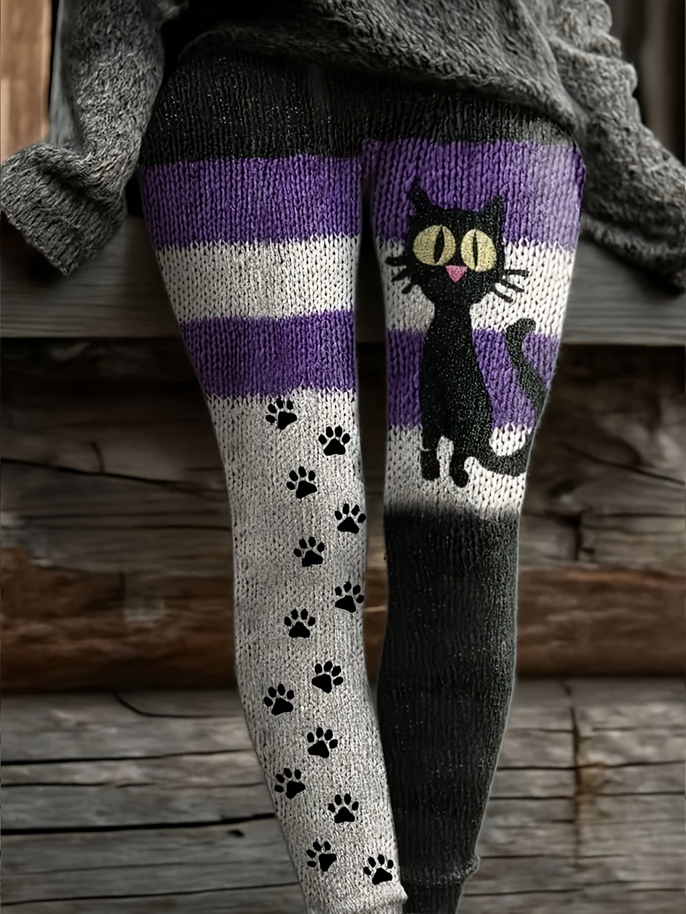 High-Waisted Sweater Leggings