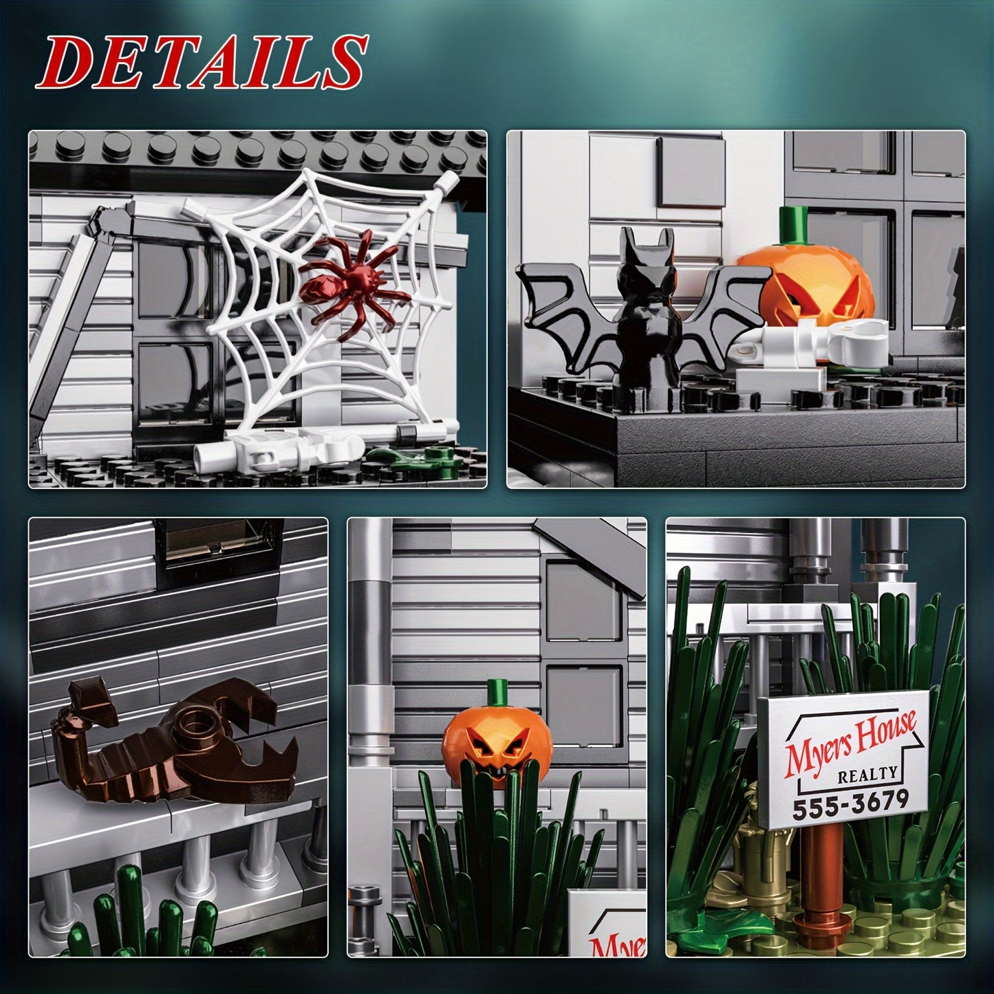 586pcs Popular Movie Architecture Michael Max House Building Blocks Playset Fan Must Buy Building Blocks Toys With Figures Fun Halloween Decorations Best Holiday Gift For Friends