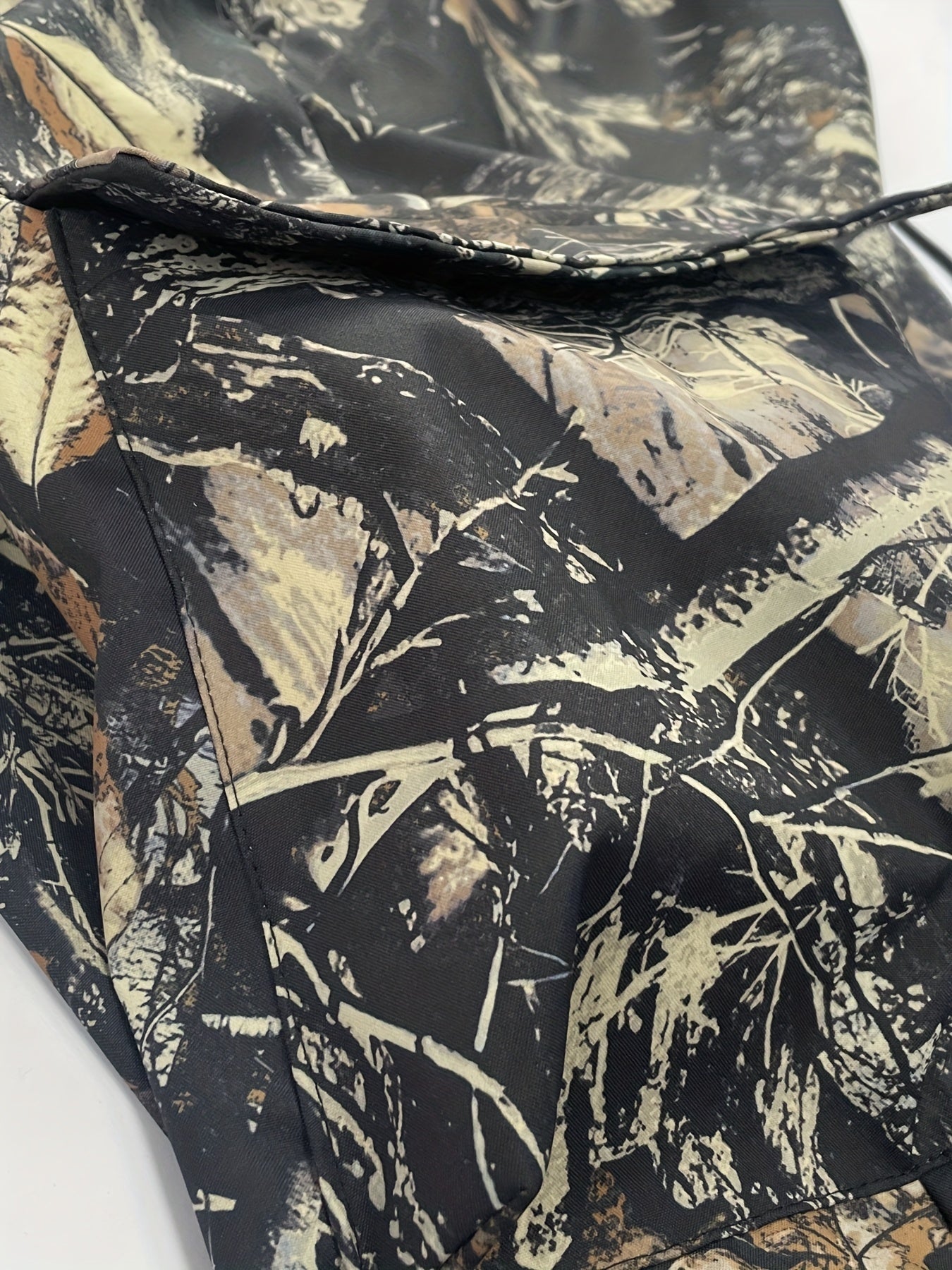 Men's Plus Size Camo Cargo Pants with 3D Pocket Detail - Trendy All-Over Print, Multi-Pocket Design, Polyester for Outdoor, Sports & Streetwear, PLUS SIZE