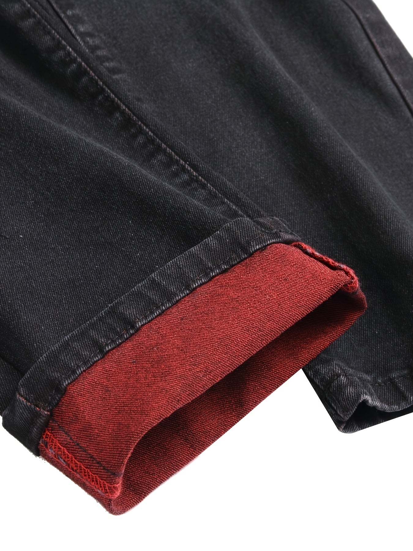 Men's Jeans Slim Stretch Hole Long Pants