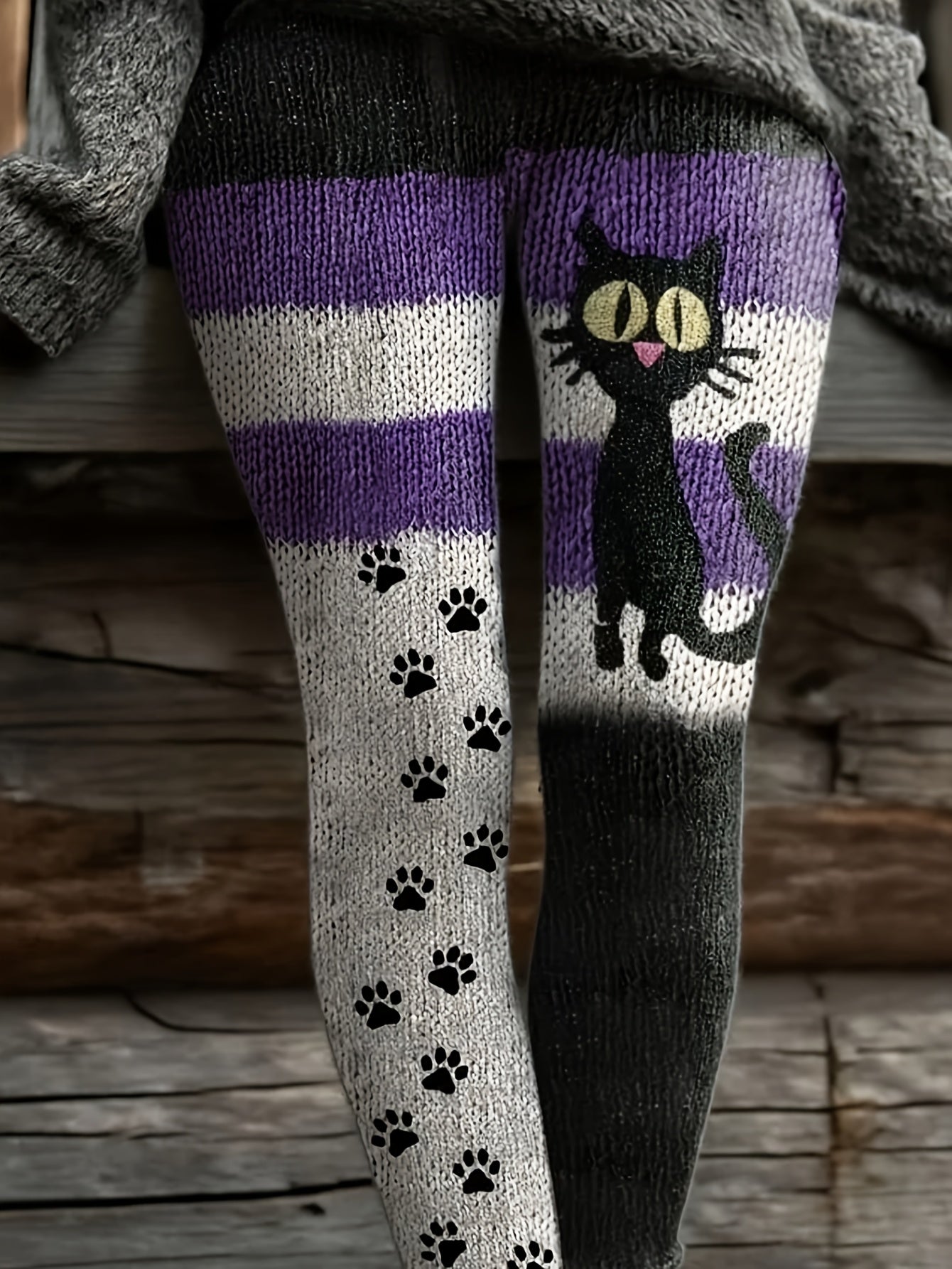 High-Waisted Sweater Leggings