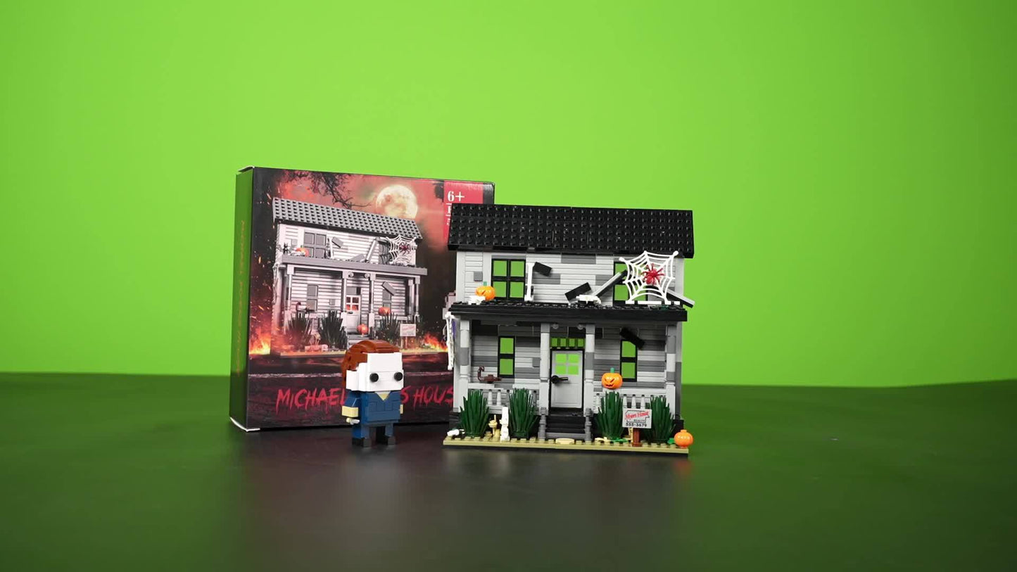 586pcs Popular Movie Architecture Michael Max House Building Blocks Playset Fan Must Buy Building Blocks Toys With Figures Fun Halloween Decorations Best Holiday Gift For Friends