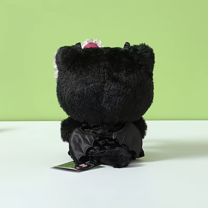 1 PS Sanrio Black Angel HelloKitty Novelty Doll Plush Toy, 9 Inch Cute HelloKitty Plush Doll Doll, Gift for Girls, Birthday Gift, Christmas Gift, New Year Gift
