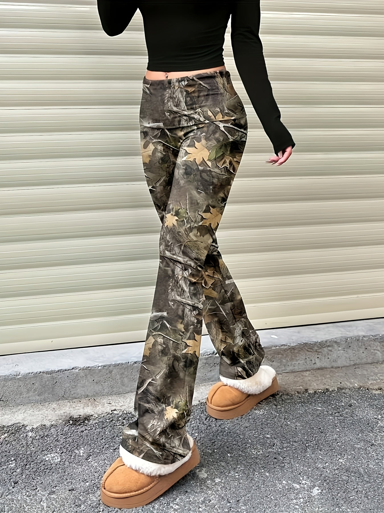 Women'S Vintage Wide-Leg Pants - Flared Leg Trousers, All-Season Non-See-Through Fabric for Everyday & Formal Outfits - Retro 70s/80s Inspired Legwear - Women'S Fashion Pants, Ladies Pants, Versatile Clothing, Flared Design,