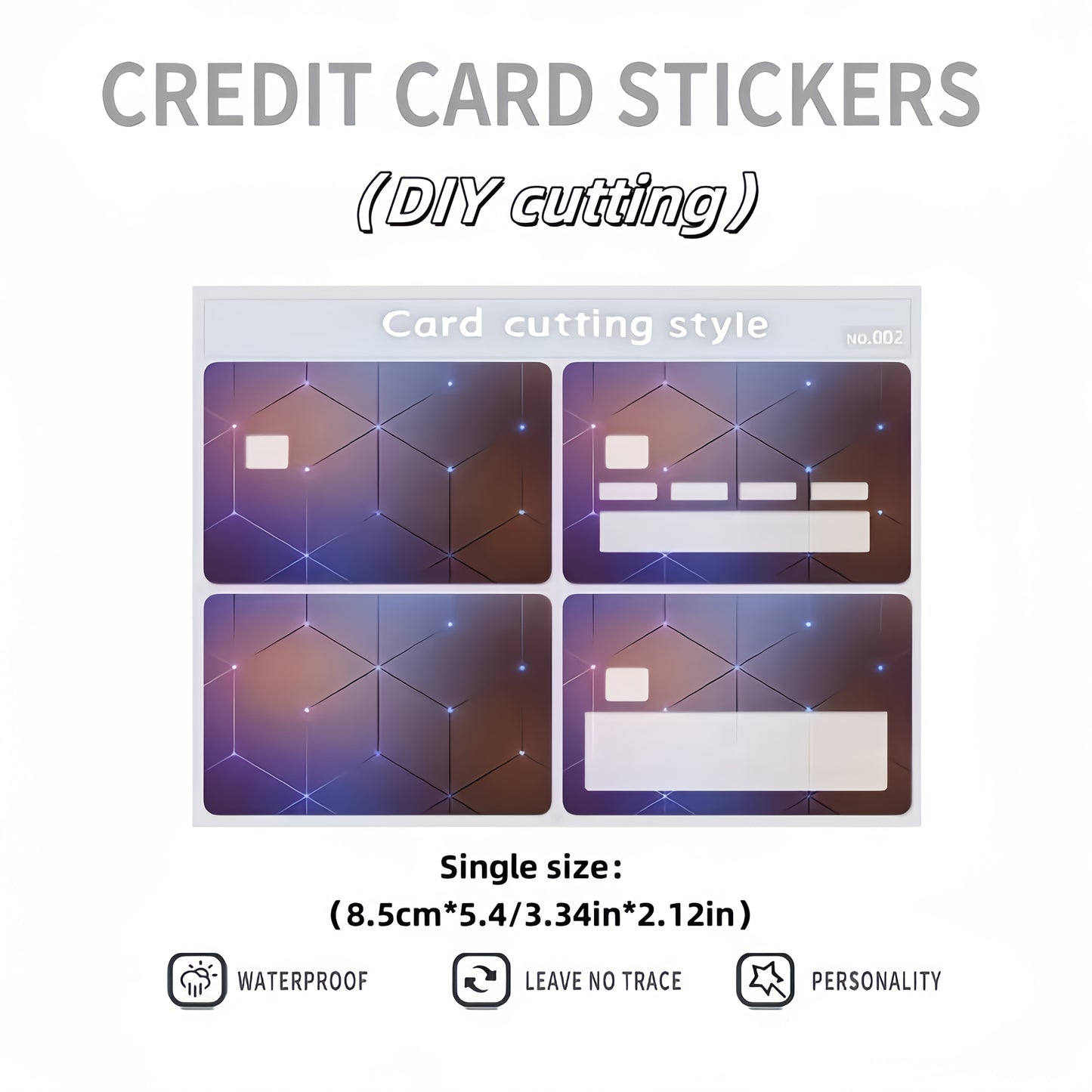 [Halloween Card Skin] 3pcs Halloween Michael Myers I'M Home Series Credit Card Skin, Debit Card Sticker, 1pc Spare