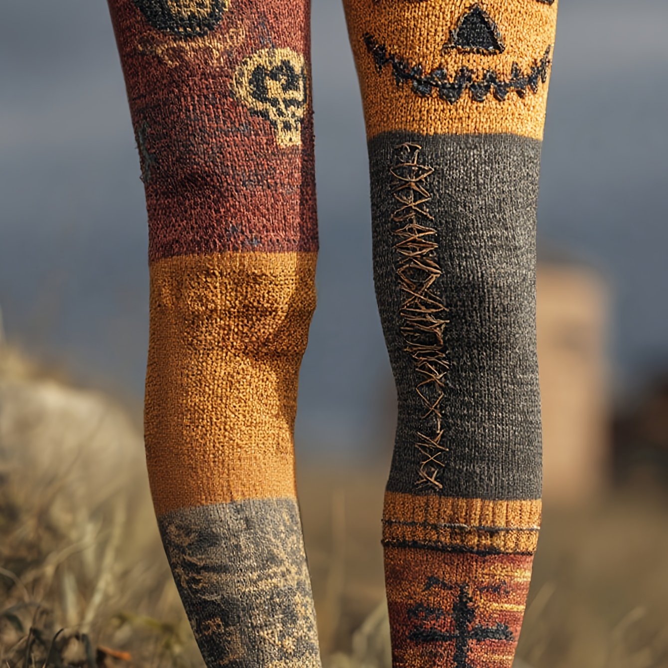 High-Waisted Sweater Pants Tummy Control Leggings