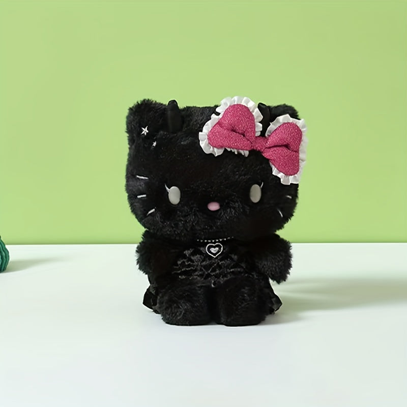 1 PS Sanrio Black Angel HelloKitty Novelty Doll Plush Toy, 9 Inch Cute HelloKitty Plush Doll Doll, Gift for Girls, Birthday Gift, Christmas Gift, New Year Gift