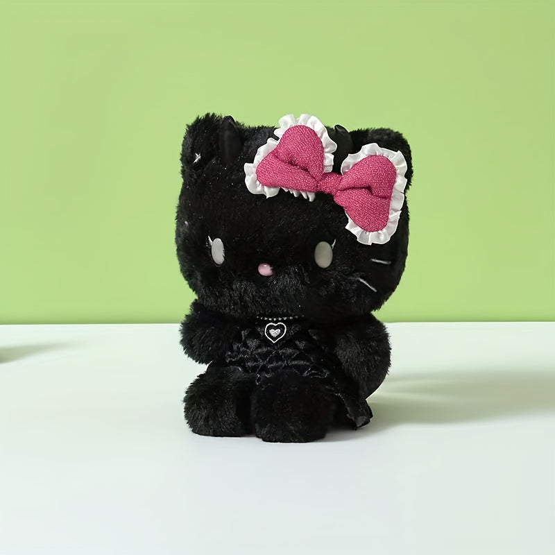 1 PS Sanrio Black Angel HelloKitty Novelty Doll Plush Toy, 9 Inch Cute HelloKitty Plush Doll Doll, Gift for Girls, Birthday Gift, Christmas Gift, New Year Gift