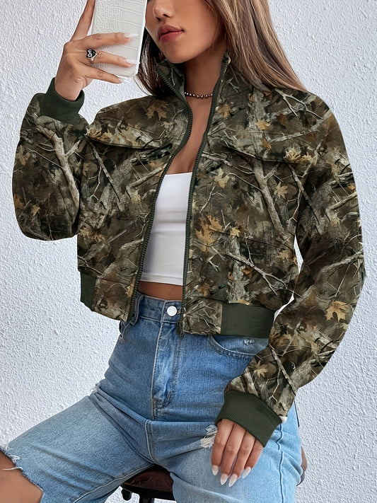 Camouflage Print Jacket
