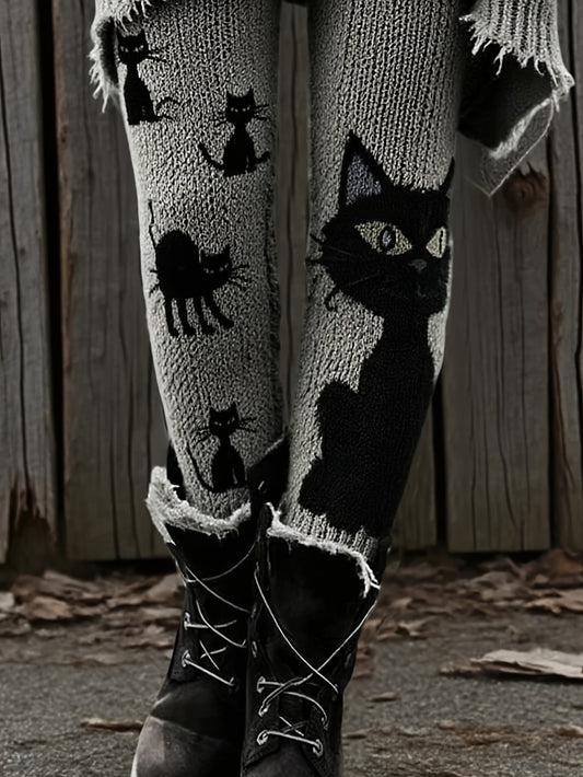 High-Waisted Sweater Leggings