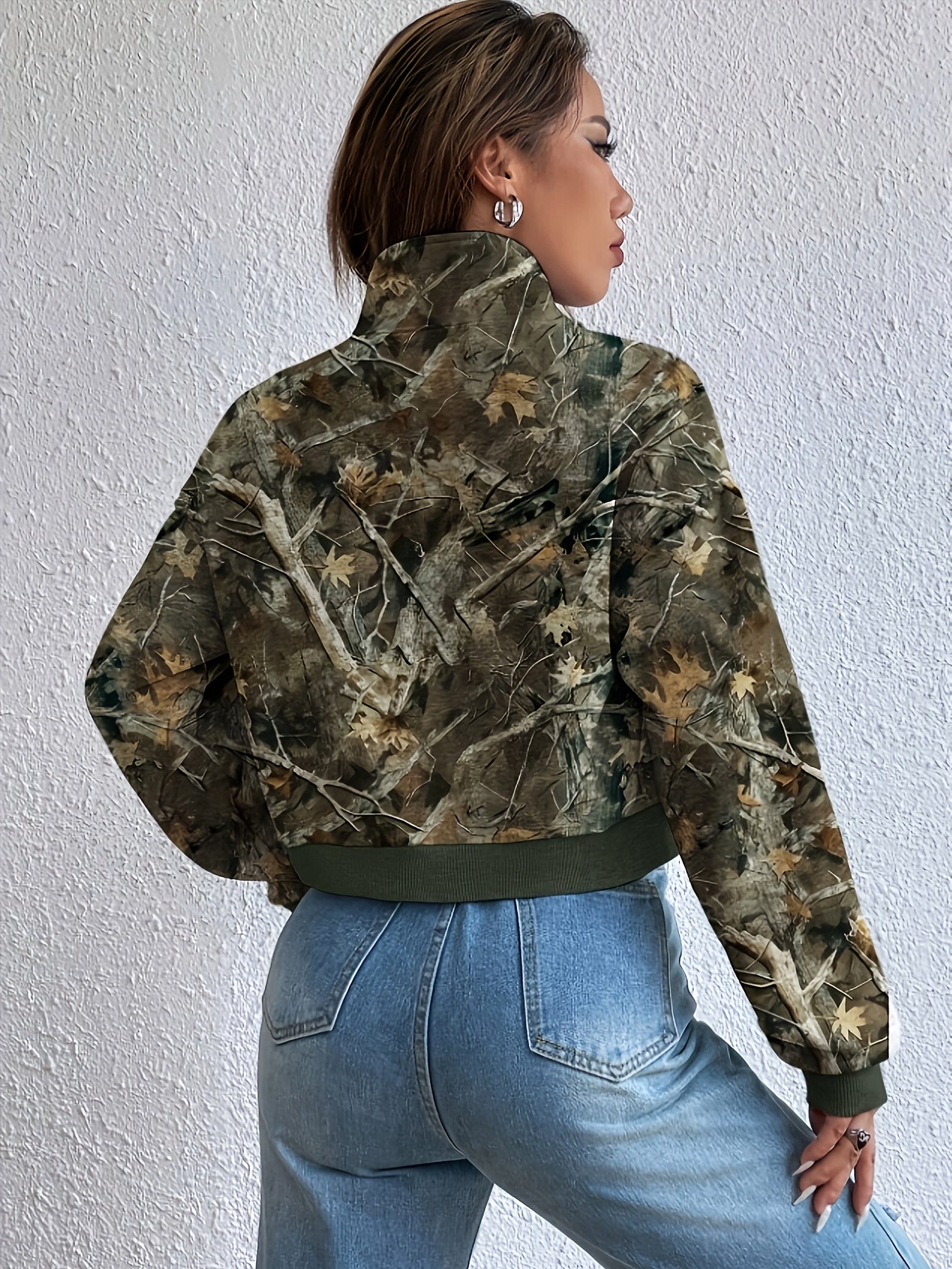 Camouflage Print Jacket