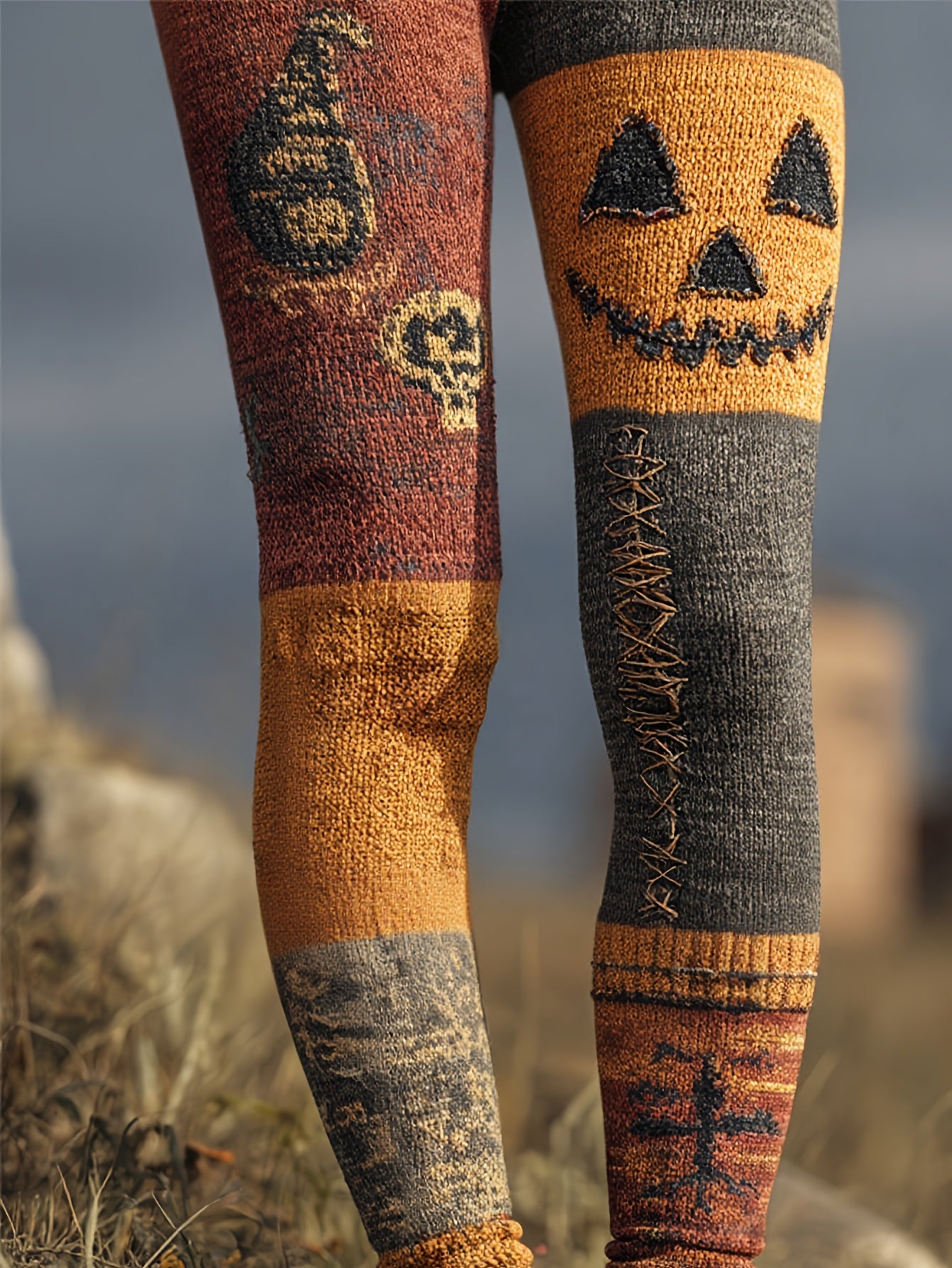 High-Waisted Sweater Pants Tummy Control Leggings