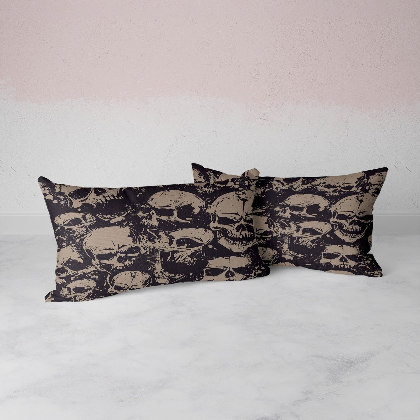 3-Piece Polyester Skull Print Bedding Set: Perfect for Bedroom or Guest Room. Soft and Comfortable with No Core Included (1x Duvet Cover + 2x Pillow Covers)