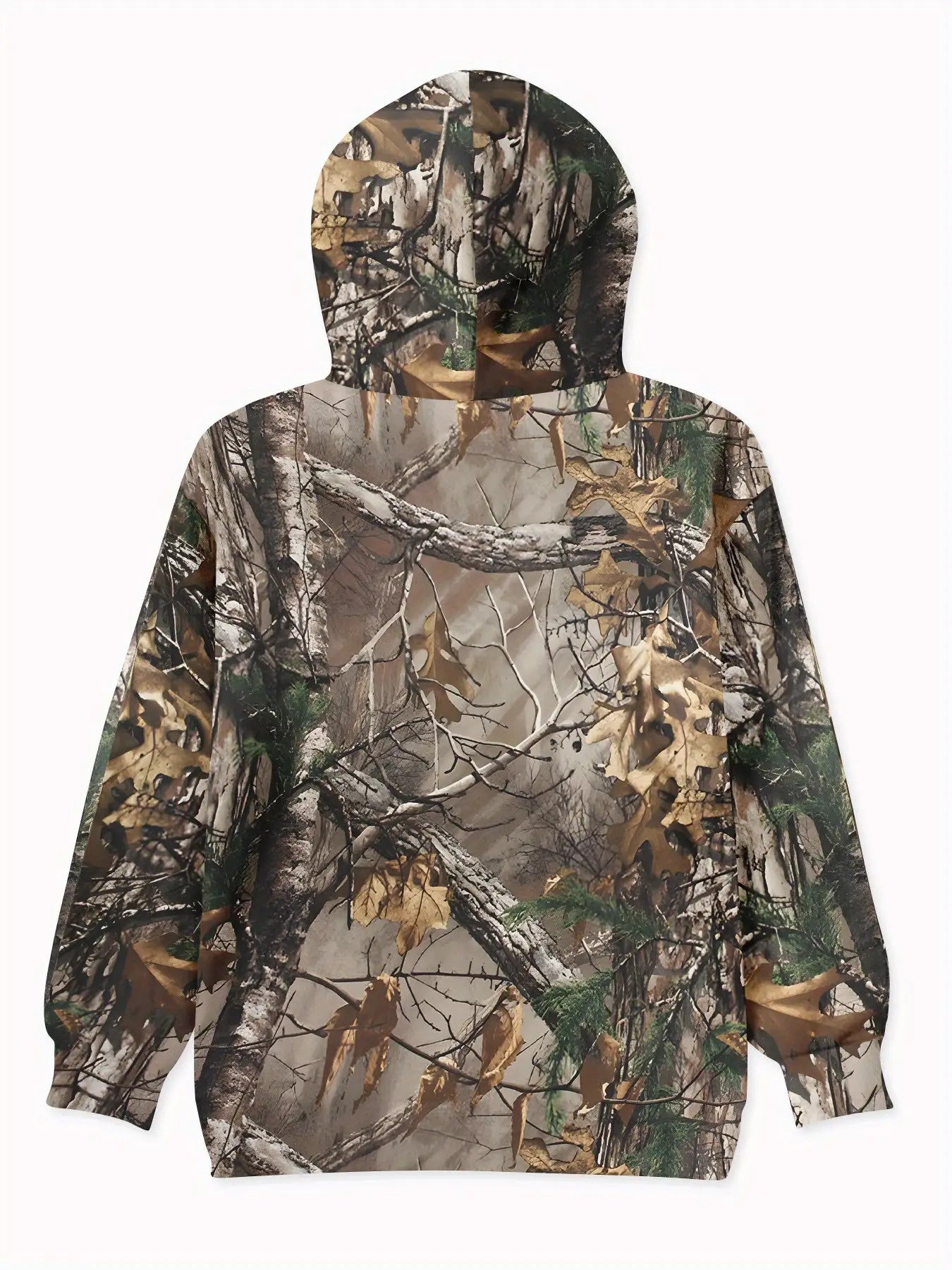 Women's Full-Coverage Camouflage Hooded Sweatshirt - Stretch Pullover Hoodie with Drawstring Hood & Long Sleeves, All-Season Outdoor Hunting & Hiking Apparel, Breathable Tactical Fashion Clothing in Green/Brown/Black/Gray/Bei