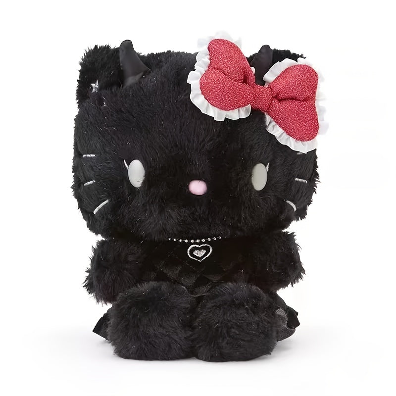 1 PS Sanrio Black Angel HelloKitty Novelty Doll Plush Toy, 9 Inch Cute HelloKitty Plush Doll Doll, Gift for Girls, Birthday Gift, Christmas Gift, New Year Gift