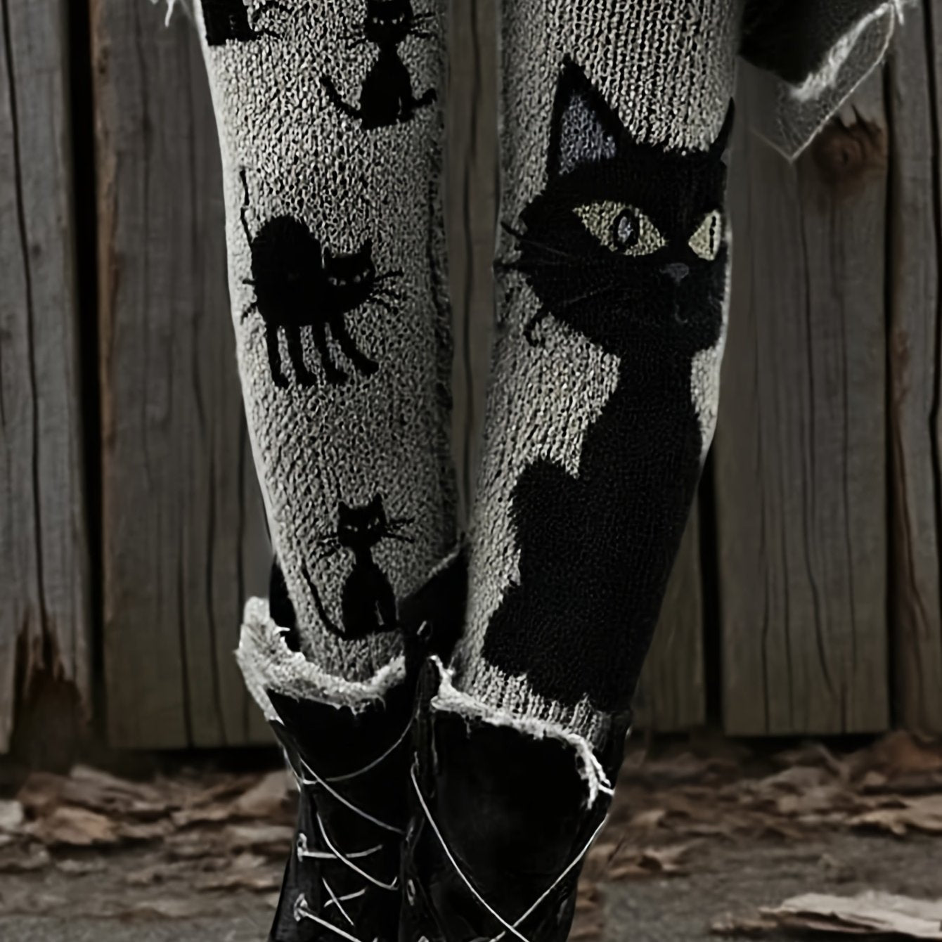 High-Waisted Sweater Leggings