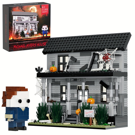 586pcs Popular Movie Architecture Michael Max House Building Blocks Playset Fan Must Buy Building Blocks Toys With Figures Fun Halloween Decorations Best Holiday Gift For Friends