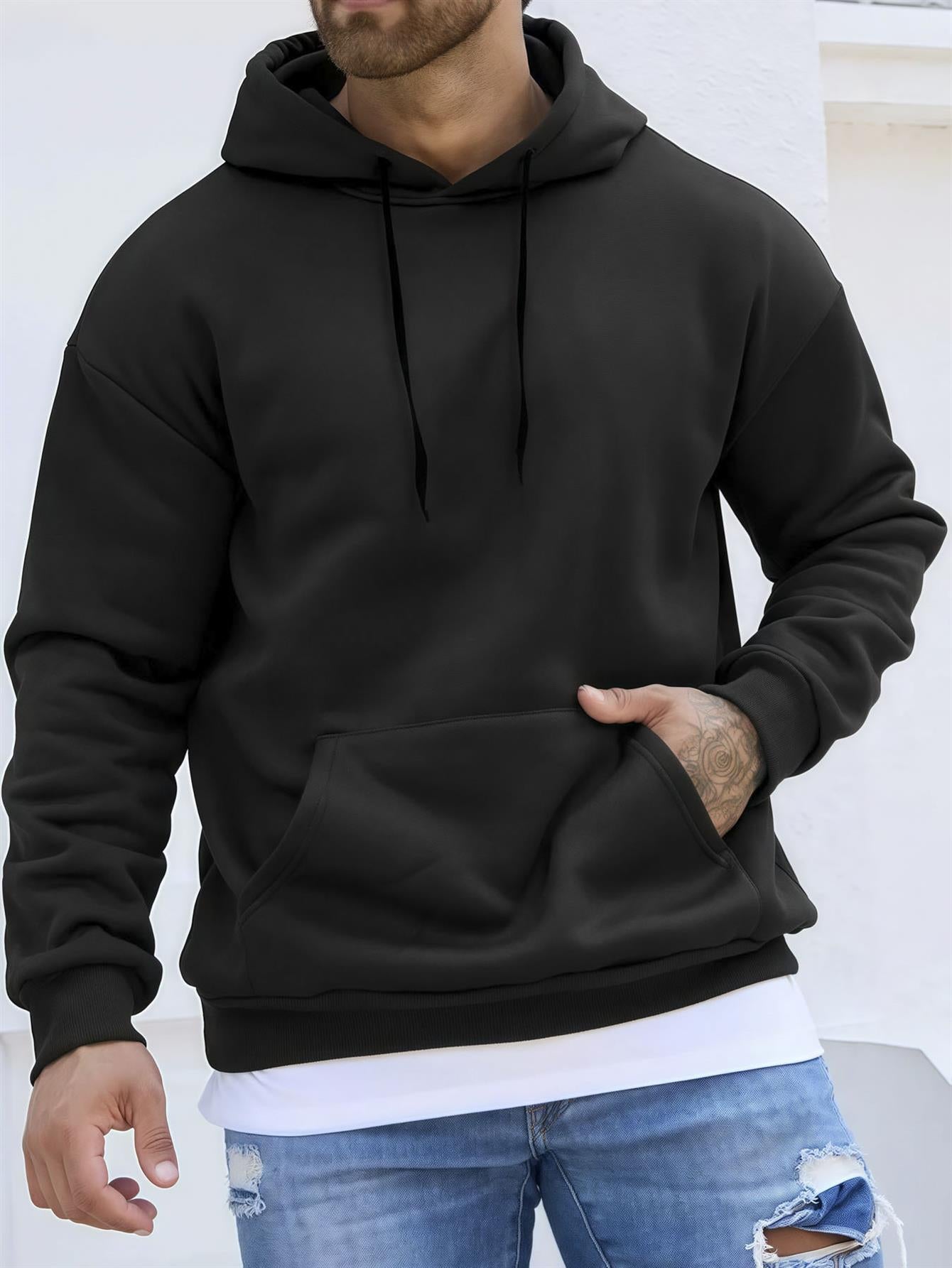 Men'S Horror Movie Hoodie - Ghostface Graphic Pullover Sweatshirt - Halloween Costume & Casual Streetwear - Soft Polyester Hooded Sweatshirt with Front Pocket - Scream Queen Design for Horror Fans, Gym, Casual Attire - One Si