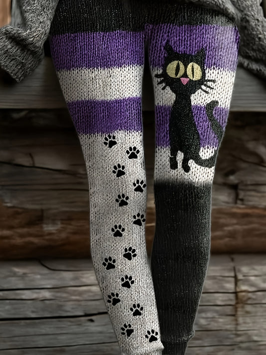 High-Waisted Sweater Leggings